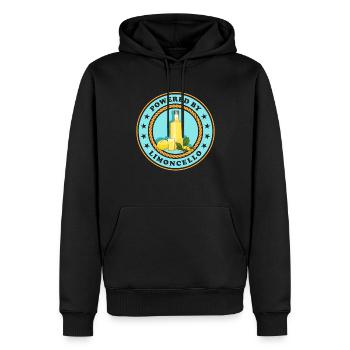Liqueur de limoncello | Cadeau de liqueur de citron - Sweat à capuche Premium bio Homme - noir - Devant - Nico (187cm)