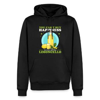 Limoncello Citrons Limoncellos Liqueur Cadeaux - Sweat à capuche Premium bio Homme - noir - Devant - Nico (187cm)