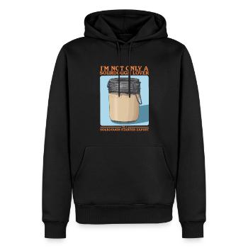 Sourdough Starter Sourdough Bread Baking Gift - Men’s Premium Organic Hoodie - black - Front - Nico (187cm)
