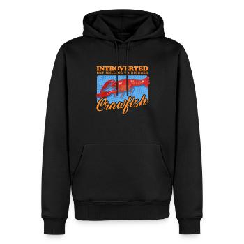 Flusskrebs Edelkrebs Meeresfrüchte Geschenk - Männer Premium Bio Hoodie - Schwarz - Vorne - Nico (187cm)