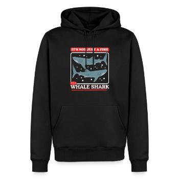 Walhai Walhaie Walfischhai Geschenk - Männer Premium Bio Hoodie - Schwarz - Vorne - Nico (187cm)