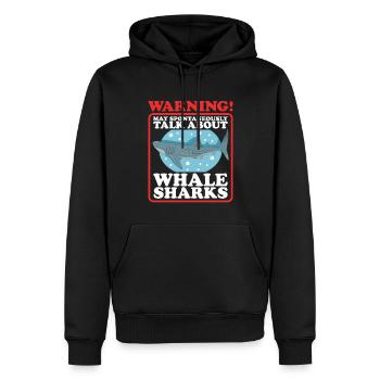 Walhai Walfischhai Geschenk - Männer Premium Bio Hoodie - Schwarz - Vorne - Nico (187cm)