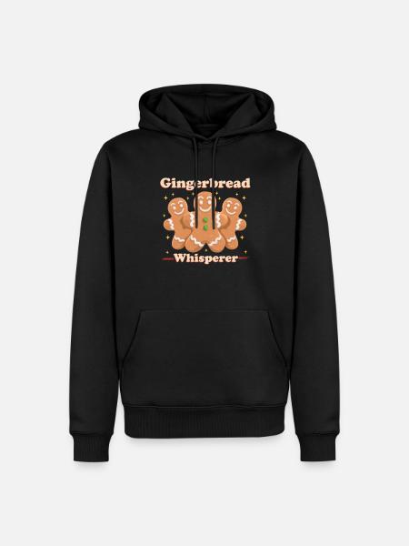 Lebkuchen Lebkuchenmann Lebkuchenmänner Geschenk - Männer Premium Bio Hoodie - Schwarz