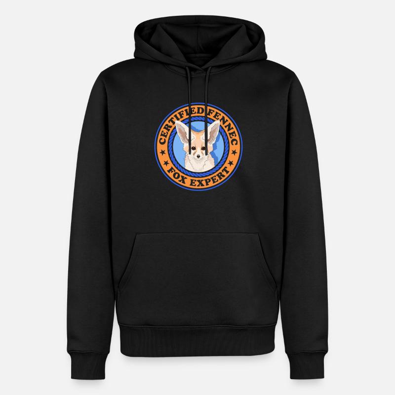 Fennec Renard du désert Cadeau - Sweat à capuche Premium bio Homme - noir