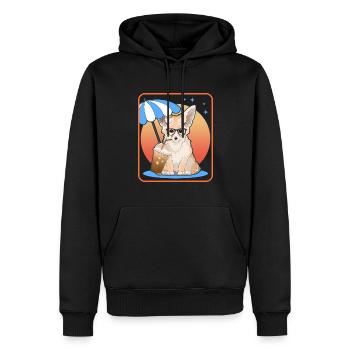 Fennek Wüstenfüchse Fuchs Geschenke - Männer Premium Bio Hoodie - Schwarz - Vorne - Nico (187cm)