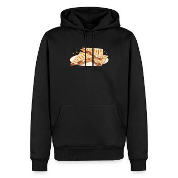 Quesadilla Tortillas Quesadillas Cadeau - Sweat à capuche Premium bio Homme - noir - Devant - Nico (187cm)