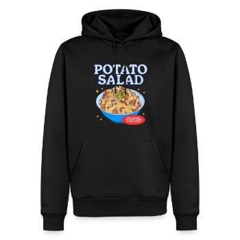 Salade de pommes de terre Härdöpfelsalat Cadeau - Sweat à capuche Premium bio Homme - noir - Devant - Nico (187cm)