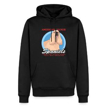 Cadeau Cocker Spaniel Américain - Sweat à capuche Premium bio Homme - noir - Devant - Nico (187cm)