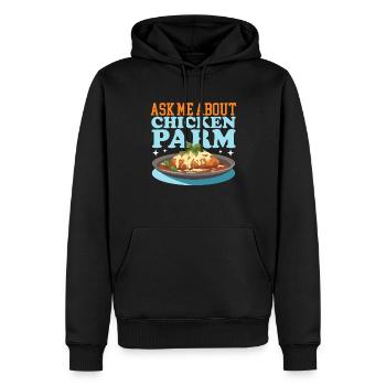 Chicken Parmesan Geschenk - Männer Premium Bio Hoodie - Schwarz - Vorne - Nico (187cm)