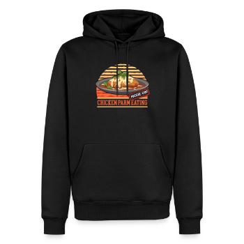 Chicken Parmesan Chicken Parm Geschenk - Männer Premium Bio Hoodie - Schwarz - Vorne - Nico (187cm)