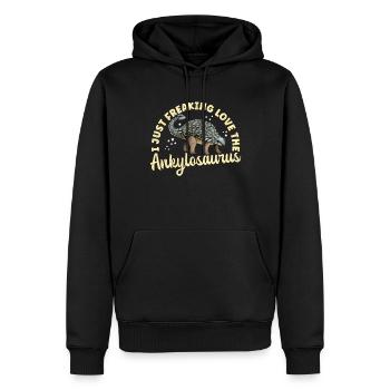 Ankylosaurus Ankylosaure Dinos Cadeau - Sweat à capuche Premium bio Homme - noir - Devant - Nico (187cm)