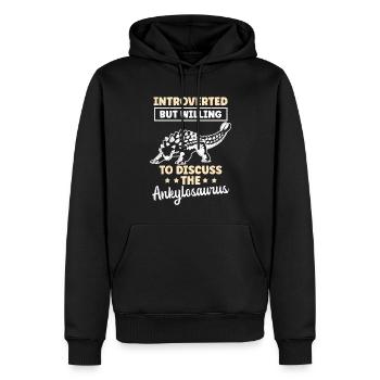 Ankylosaurus Dinos Ankylosaure Cadeau Ankylosaure - Sweat à capuche Premium bio Homme - noir - Devant - Nico (187cm)