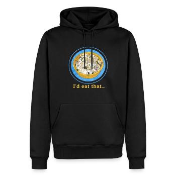 Salade de pommes de terre Cadeau de salade de pommes de terre - Sweat à capuche Premium bio Homme - noir - Devant - Nico (187cm)
