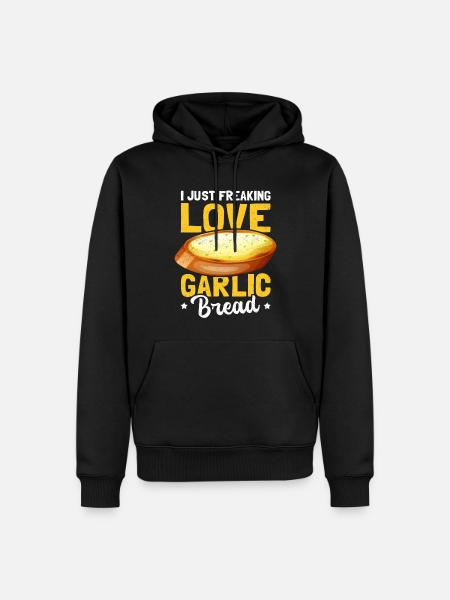 Garlic Bread Garlic Breads Gift - Men’s Premium Organic Hoodie - black