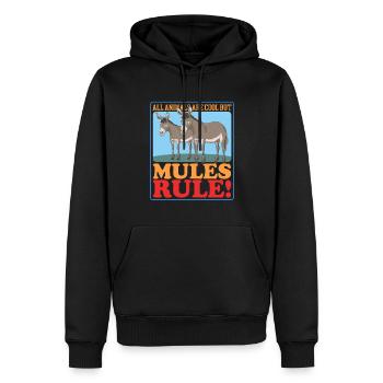 Maultier Maulesel Muli Maultiere Mulis Geschenk - Männer Premium Bio Hoodie - Schwarz - Vorne - Nico (187cm)