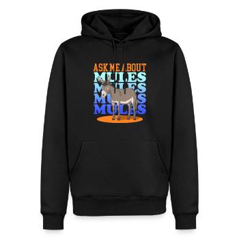Maultier Maulesel Muli Mulis Maultiere Geschenk - Männer Premium Bio Hoodie - Schwarz - Vorne - Nico (187cm)