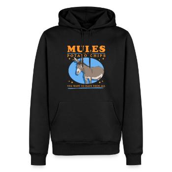 Maultier Muli Maultiere Maulesel Geschenk - Männer Premium Bio Hoodie - Schwarz - Vorne - Nico (187cm)
