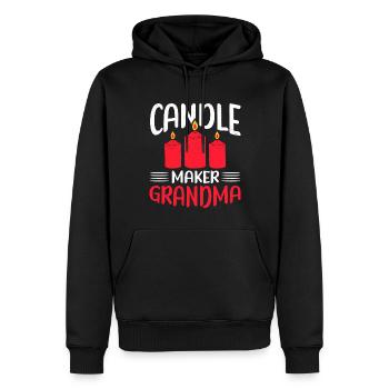 Bougies Candle Maker Candle Maker Cadeau - Sweat à capuche Premium bio Homme - noir - Devant - Nico (187cm)