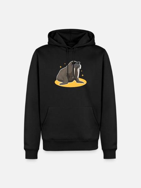 Walrus Walrus Walrus Walrus Gift - Men’s Premium Organic Hoodie - black