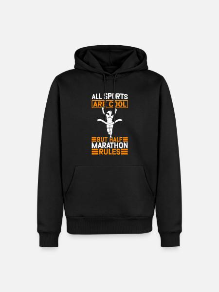Half Marathon Half Marathon Gift - Men’s Premium Organic Hoodie - black