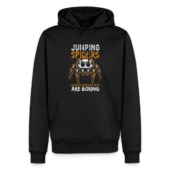 Springspinnen Springspinne Geschenke - Männer Premium Bio Hoodie - Schwarz - Vorne - Nico (187cm)