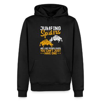Springspinnen Spinne Springspinne Geschenk - Männer Premium Bio Hoodie - Schwarz - Vorne - Nico (187cm)