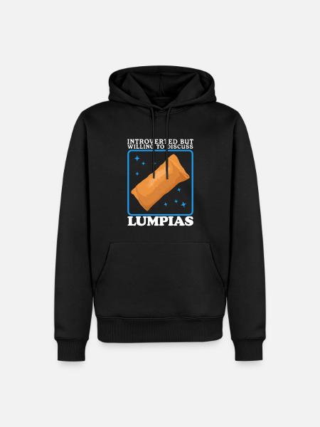 Lumpia Spring Rolls Loempia Gift - Men’s Premium Organic Hoodie - black