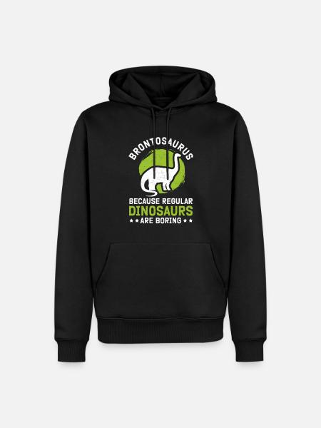 Brontosaurus Dino Dinosaur Gift - Men’s Premium Organic Hoodie - black