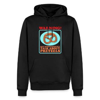 Brezel Brezeln Brezelliebhaber Geschenk - Männer Premium Bio Hoodie - Schwarz - Vorne - Nico (187cm)