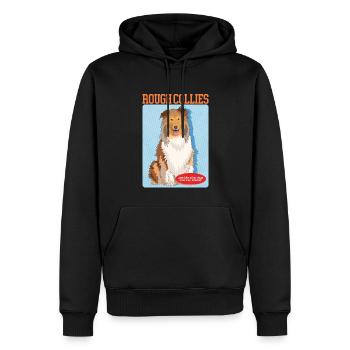 Collie Hunde Langhaarcollie Collies Geschenk - Männer Premium Bio Hoodie - Schwarz - Vorne - Nico (187cm)