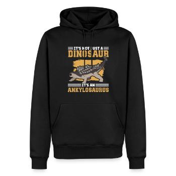 Ankylosaurus Dinosaur Ankylosaur Gift - Men’s Premium Organic Hoodie - black - Front - Nico (187cm)