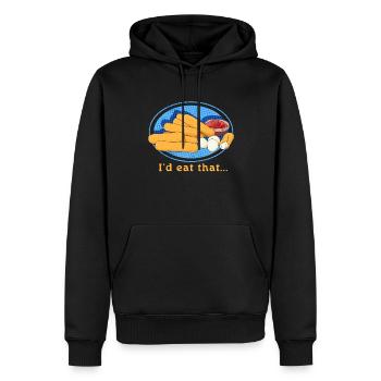 Mozzarella Sticks Käseliebhaber Geschenk - Männer Premium Bio Hoodie - Schwarz - Vorne - Nico (187cm)