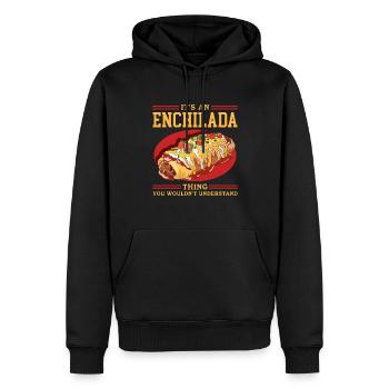 Enchilada Mexican Food Enchiladas Gift - Men’s Premium Organic Hoodie - black - Front - Nico (187cm)