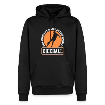 Kickball Kickball Player Kickballer Cadeau - Sweat à capuche Premium bio Homme - noir - Devant - Nico (187cm)