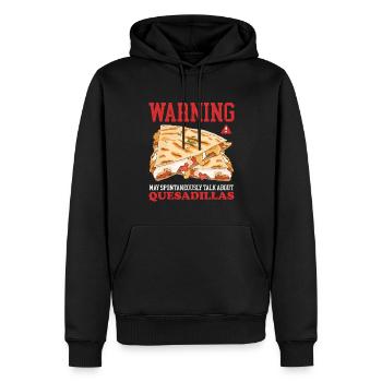 Quesadilla Tortilla Quesadillas Geschenk - Männer Premium Bio Hoodie - Schwarz - Vorne - Nico (187cm)