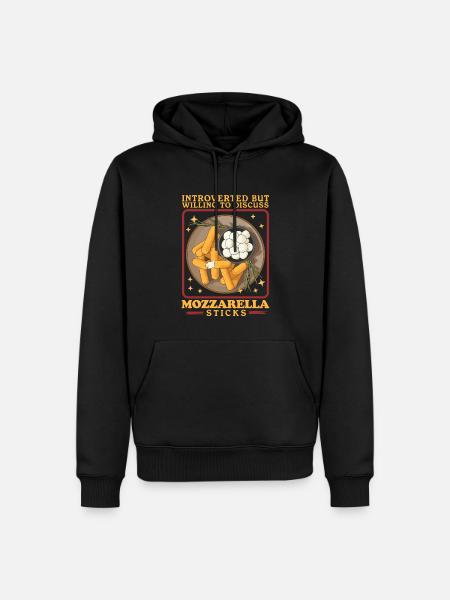 Mozzarella Sticks Cheese Lover Gift - Men’s Premium Organic Hoodie - black