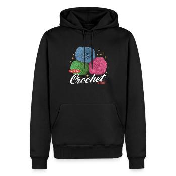 crochet crochet cadeau - Sweat à capuche Premium bio Homme - noir - Devant - Nico (187cm)