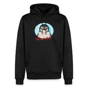 Pinguin lustige Baby Pinguine Geschenke - Männer Premium Bio Hoodie - Schwarz - Vorne - Nico (187cm)