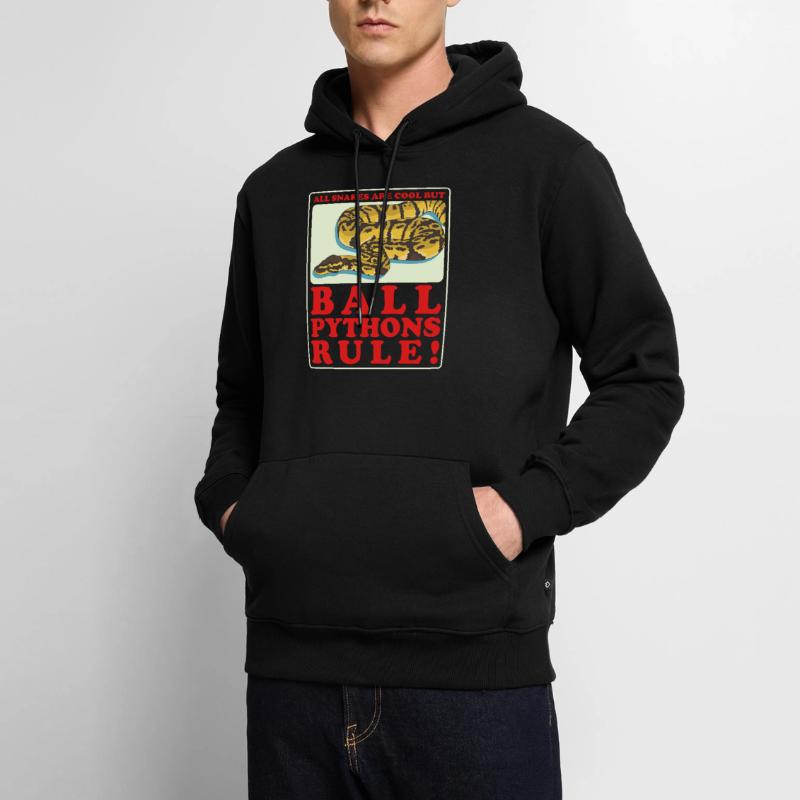 King Python Python Snake Gift Men’s Premium Organic Hoodie
