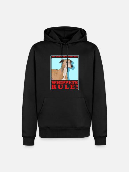 Whippet Small English Greyhound Gift - Men’s Premium Organic Hoodie - black