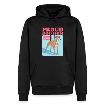 Whippet Mom Petit lévrier anglais Cadeau - Sweat à capuche Premium bio Homme - noir - Devant - Nico (187cm)