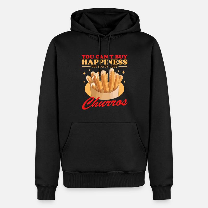 Churro Bäcker Churros Geschenke - Männer Premium Bio Hoodie - Schwarz
