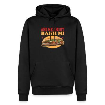 Banh Mi Bánh Mì Geschenk - Männer Premium Bio Hoodie - Schwarz - Vorne - Nico (187cm)