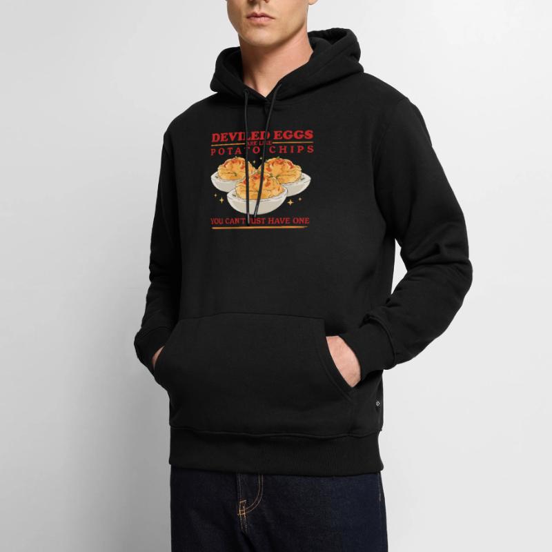 Gefüllte Eier Deviled Eggs Geschenke Männer Premium Bio Hoodie