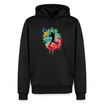 Baseball Homerun Softball Strike. - Männer Premium Bio Hoodie - Schwarz - Vorne - Nico (187cm)