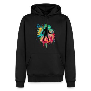 Ice Hockey Players - Men’s Premium Organic Hoodie - black - Front - Nico (187cm)
