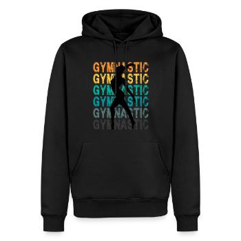 Gymnastics für eine Turnerin Bodenturnerin - Männer Premium Bio Hoodie - Schwarz - Vorne - Nico (187cm)
