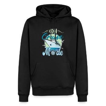 On Cruise Mode für Kreuzfahrt Fans - Männer Premium Bio Hoodie - Schwarz - Vorne - Nico (187cm)