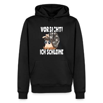 Vorsicht Ich Schleime für einen - Männer Premium Bio Hoodie - Schwarz - Vorne - Nico (187cm)