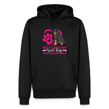 Rottweilers Certains sont de bonnes filles drôles - Sweat à capuche Premium bio Homme - noir - Devant - Nico (187cm)